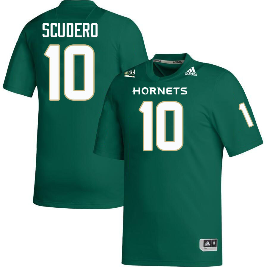 Danny Scudero SAC State Jersey,Sacramento State Hornets #10 Danny Scudero Jersey-Green